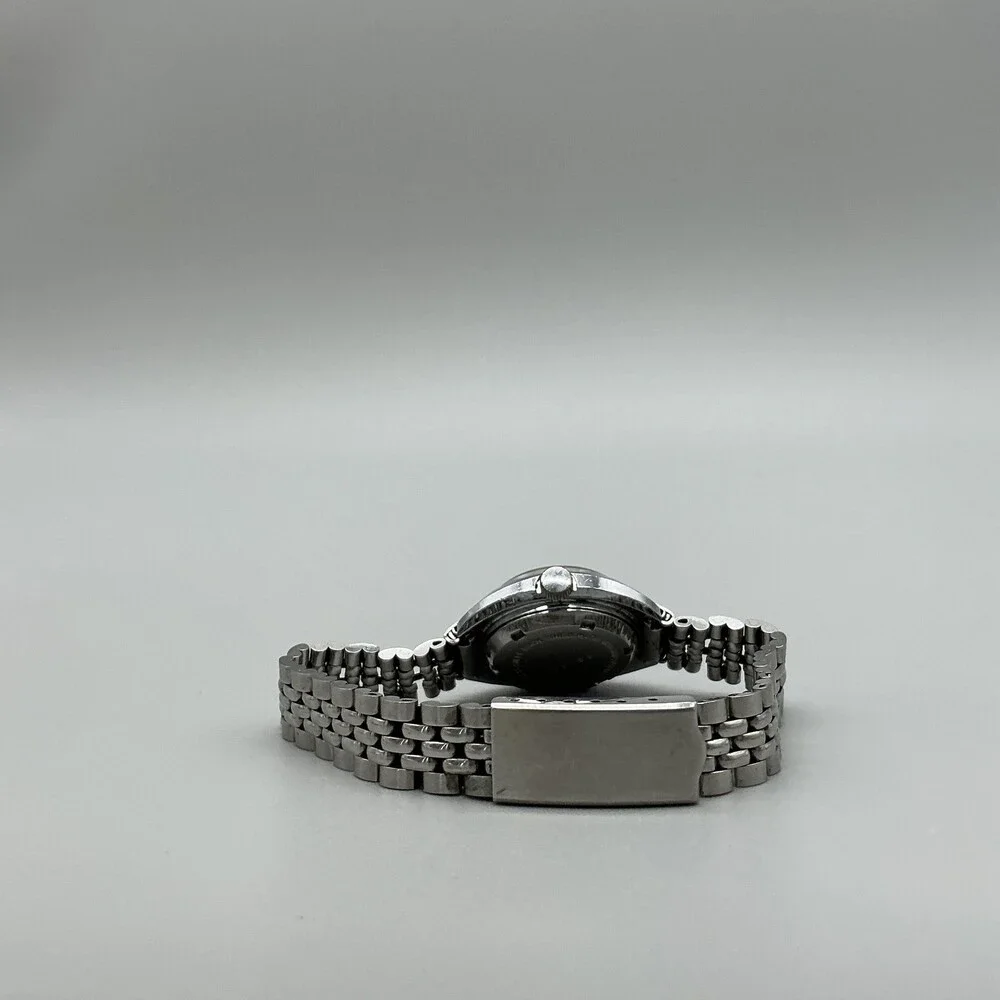 Vintage Welsbro Womens Watch 26mm Silver Tone Swiss Stainless Day Date Automatic